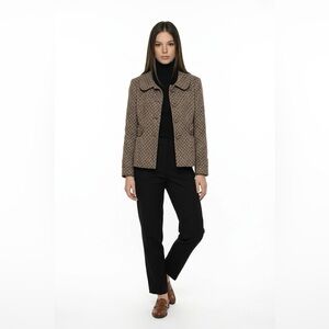LOFT Brown Geometric Women's Blazer